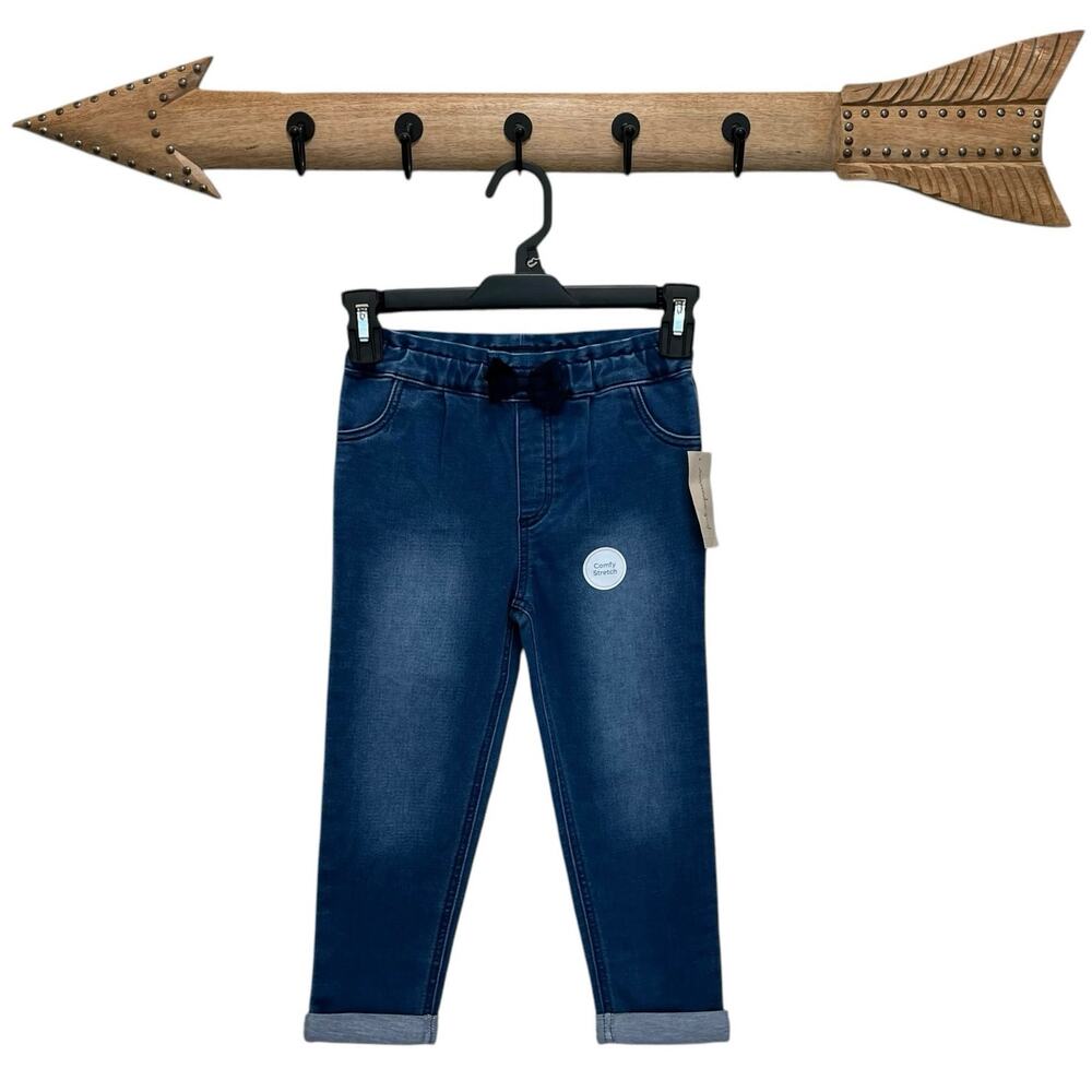 First Impressions | Casual Authentic Wash Drawstring Comfy Jeans Size 4T NWT $30